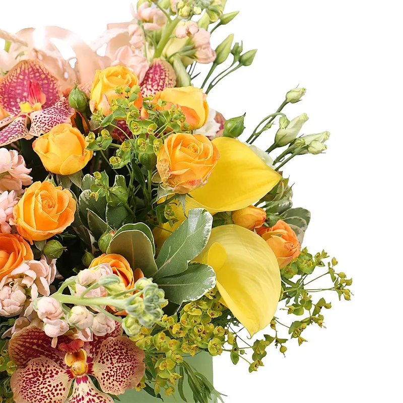 Цветы в коробке Восторг любви